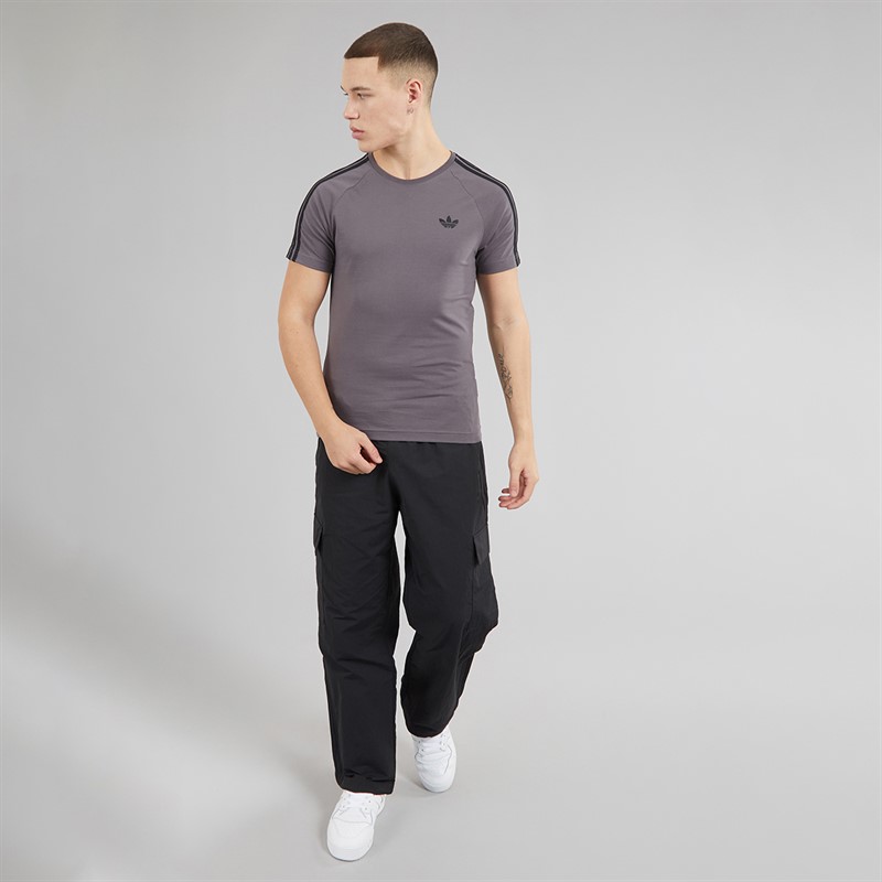adidas Originals Mens Adicolor Classics 3-Stripes Cargo Trousers Black/Black