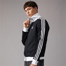 adidas Originals Mens Adicolor Classics Trefoil Track Top Black/White