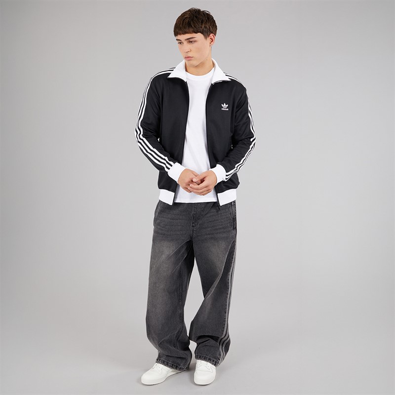 adidas Originals Mens Adicolor Classics Trefoil Track Top Black/White