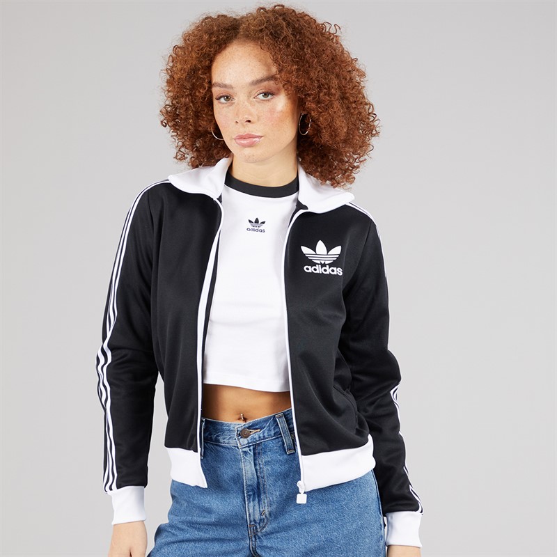 adidas Originals Womens Adicolor Classics Beckenbauer Track Top Black/White