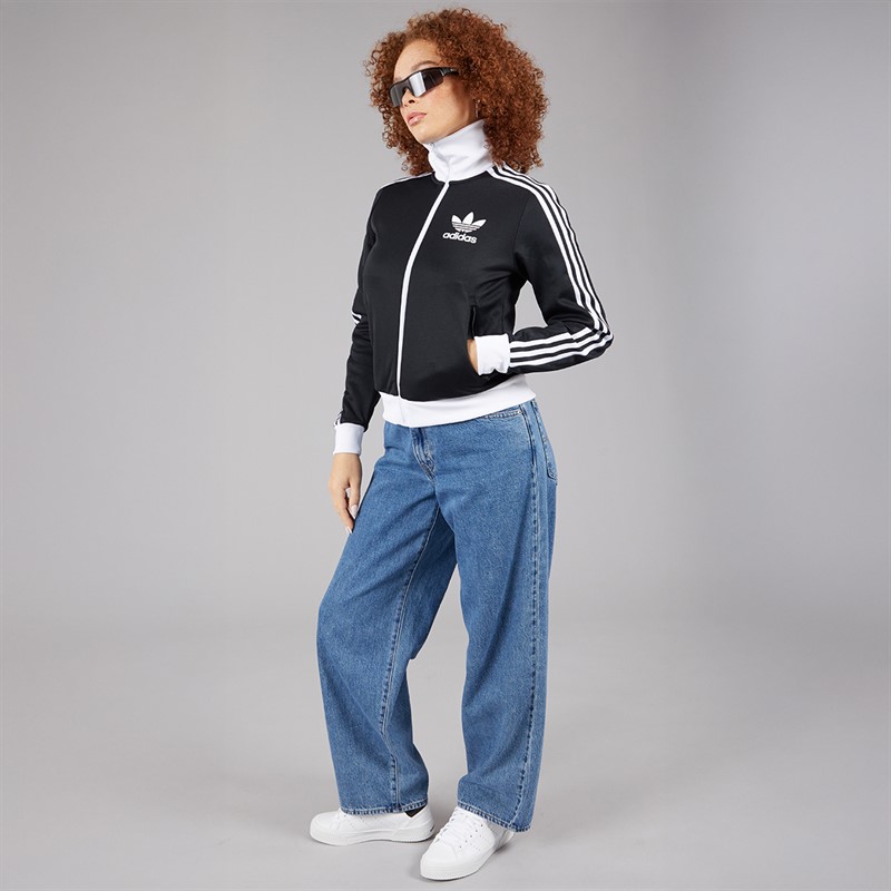 adidas Originals Womens Adicolor Classics Beckenbauer Track Top Black/White