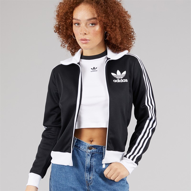 adidas Originals Womens Adicolor Classics Beckenbauer Track Top Black/White
