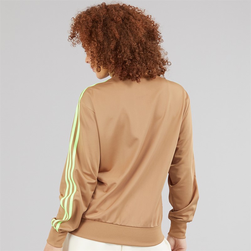 adidas Originals Womens Adicolor Classics Firebird Loose Fit Track Top Cardboard/Signal Green