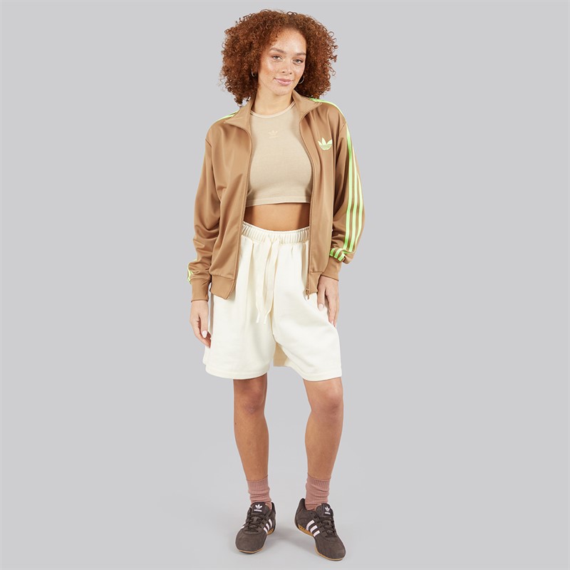 adidas Originals Womens Adicolor Classics Firebird Loose Fit Track Top Cardboard/Signal Green