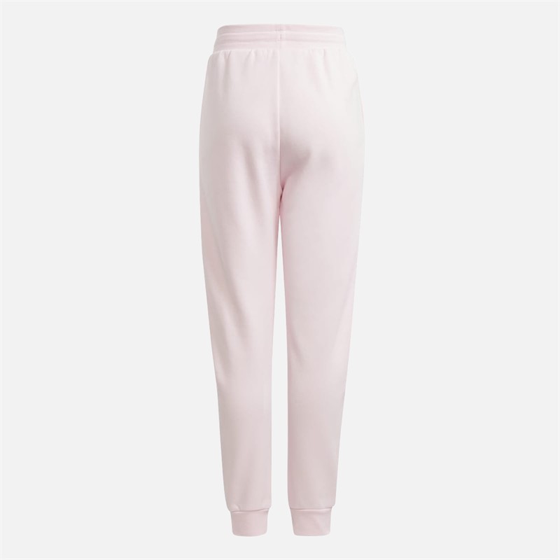 adidas Originals Junior Girls Adicolor Trefoil Logo Joggers Clear Pink/Maroon