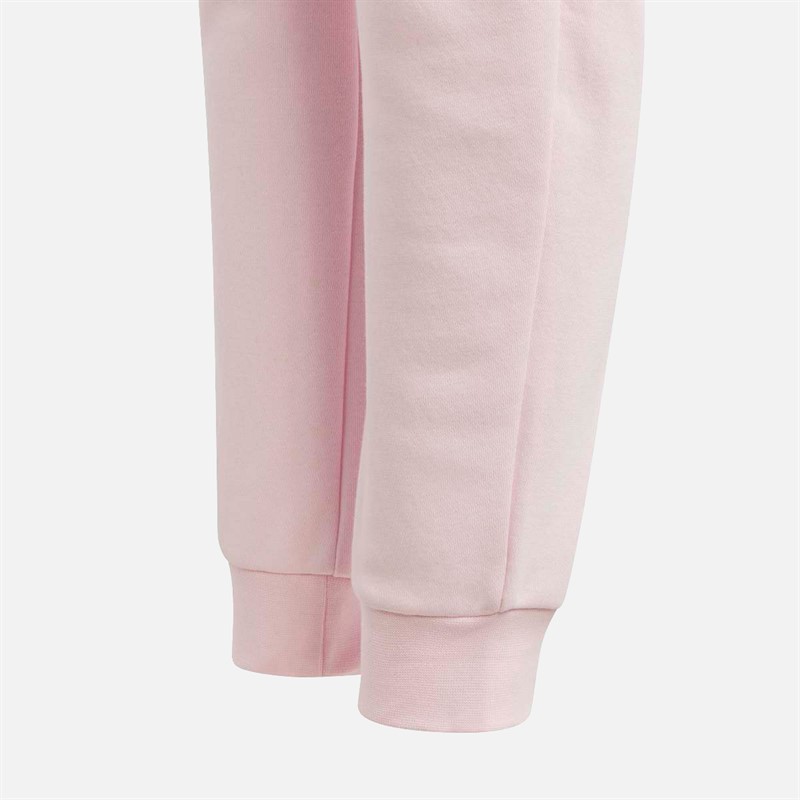 adidas Originals Junior Girls Adicolor Trefoil Logo Joggers Clear Pink/Maroon
