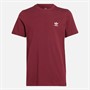 adidas Originals Junior Adicolor Trefoil Logo T-Shirt Maroon/Clear Pink