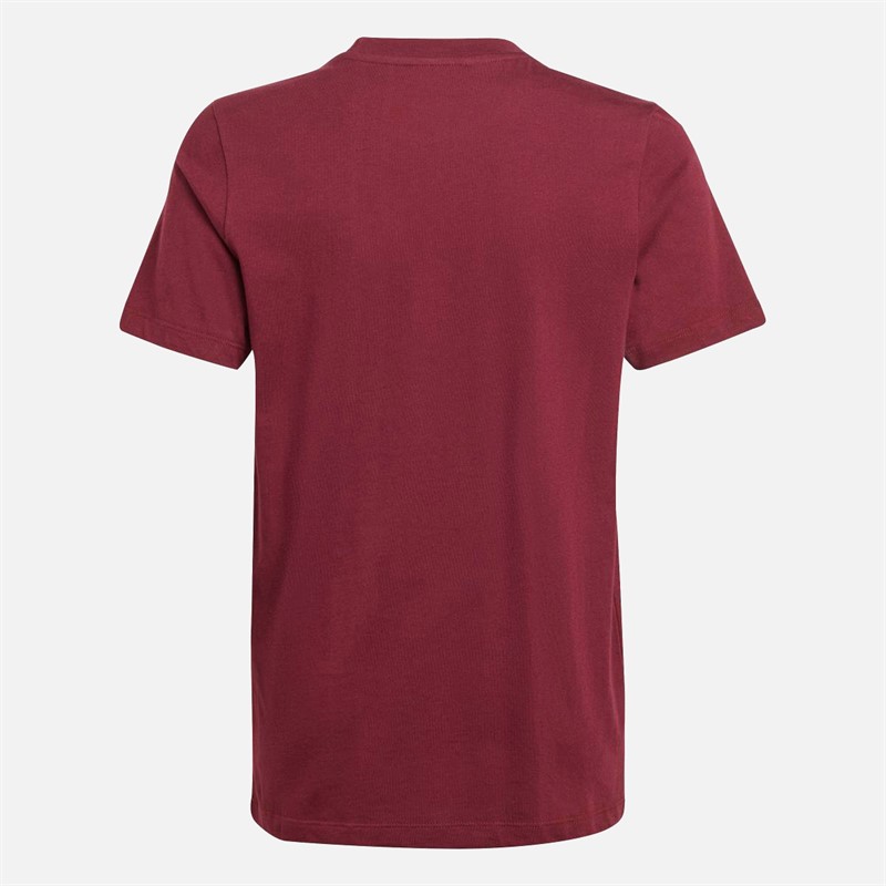 adidas Originals Junior Adicolor Trefoil Logo T-Shirt Maroon/Clear Pink