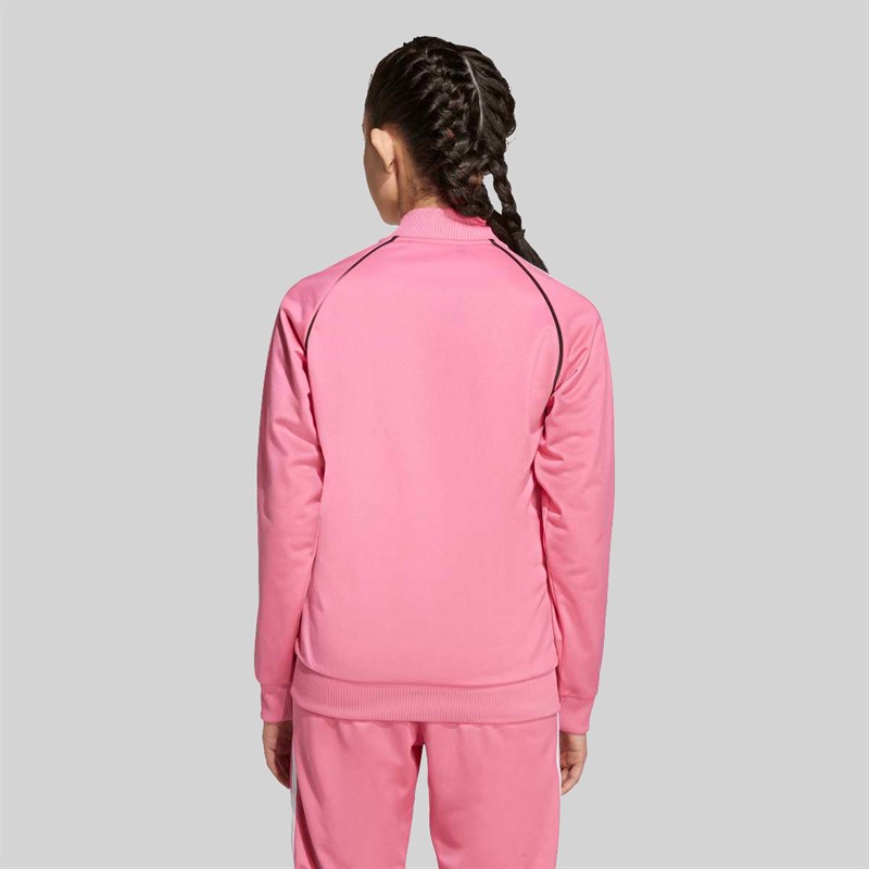 adidas Originals Junior Girls Adicolor Superstar Track Top Pink Fushion