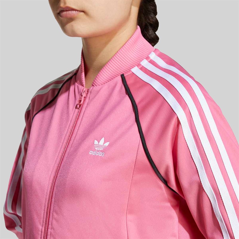 adidas Originals Junior Girls Adicolor Superstar Track Top Pink Fushion