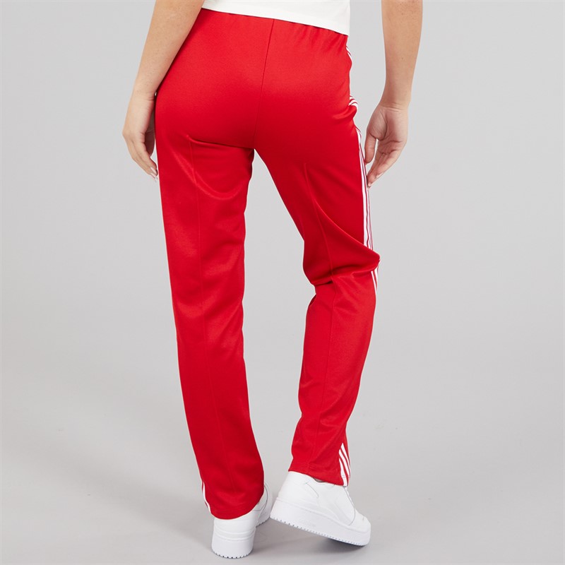 adidas Originals Womens Adicolor Classics Beckenbauer Track Pants Better Scarlet/White