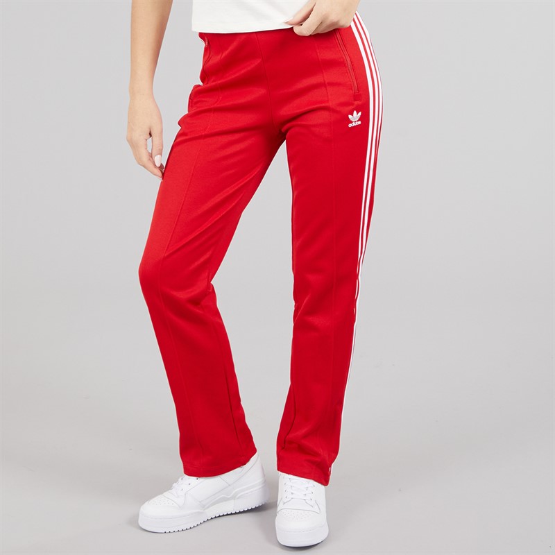 adidas Originals Womens Adicolor Classics Beckenbauer Track Pants Better Scarlet/White