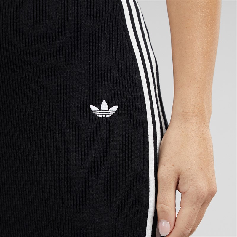 adidas Originals Womens Adicolor 3-Stripes Knit Skirt Black