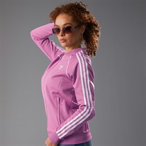 adidas Originals Womens Adicolor Classics Superstar Track Top Preloved Purple