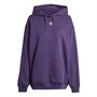 adidas Originals Bluza z kapturem oversize z polaru dla niej kolor Aurora Plum