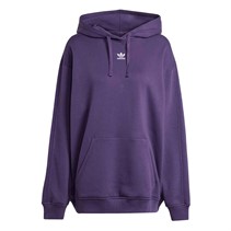 adidas Originals Damen Essentials Oversized Fleece Kapuzenpullover Aurora Plum