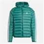 adidas Originals Herren Gepolsterte Kapuze Puffer Jacke Collegiate Green/Weiß