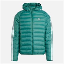 adidas Originals Herren Gepolsterte Kapuze Puffer Jacke Collegiate Green/Weiß