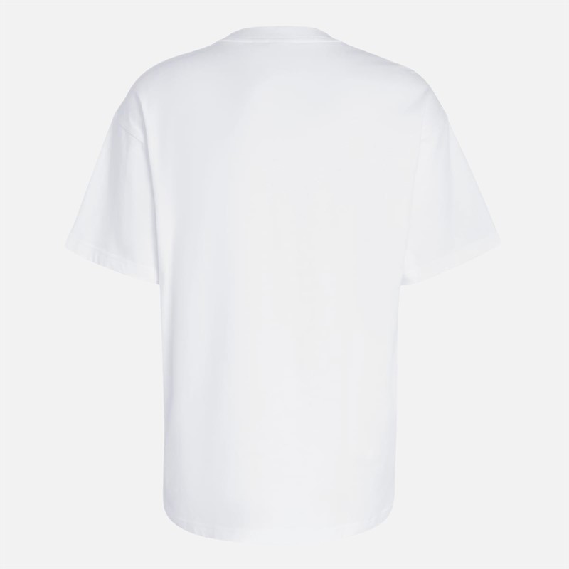 adidas Originals Herren X Marvel Ghost Rider Oversized T-Shirt Cream White