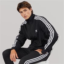 adidas Originals Mens Adicolor Trefoil Classics Firebird Track Top Black/White