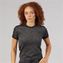 adidas Originals Womens Adicolor Glitter Cali T-Shirt Black