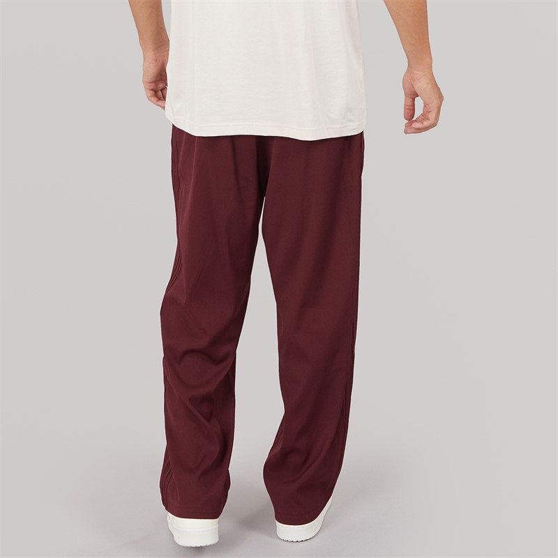 adidas Originals Mens Premium Trefoil Baggy Fit Track Pants Better Scarlet