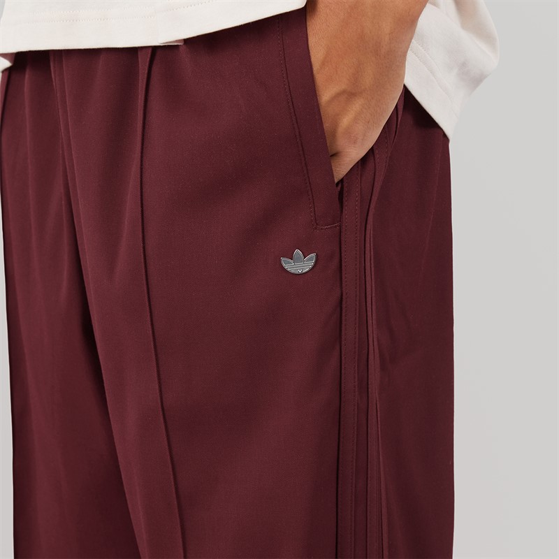 adidas Originals Mens Premium Trefoil Baggy Fit Track Pants Better Scarlet