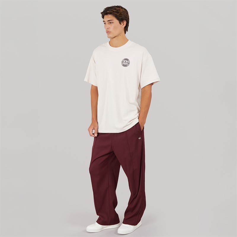 adidas Originals Mens Premium Trefoil Baggy Fit Track Pants Better Scarlet