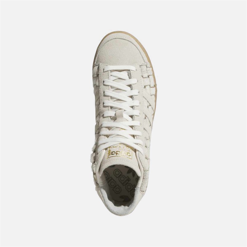 adidas Originals Womens Jabbar High Trainers Off White/Cream White/Shadow Brown