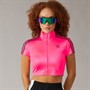 adidas Originals Womens Adicolor Short Sleeve Track Top Lucid Pink/Black