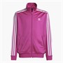adidas Originals Junior Girls Adicolor Trefoil Firebird Track Top Semi Lucid Fuchsia