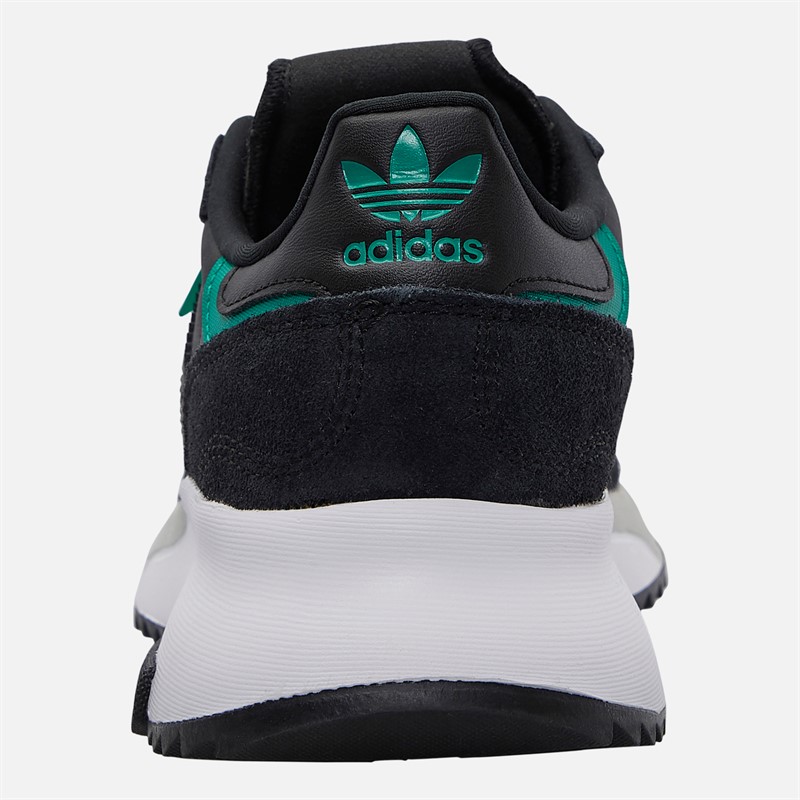 adidas Originals Junior Retropy F2 Trainers Black/Black/Equipment Green