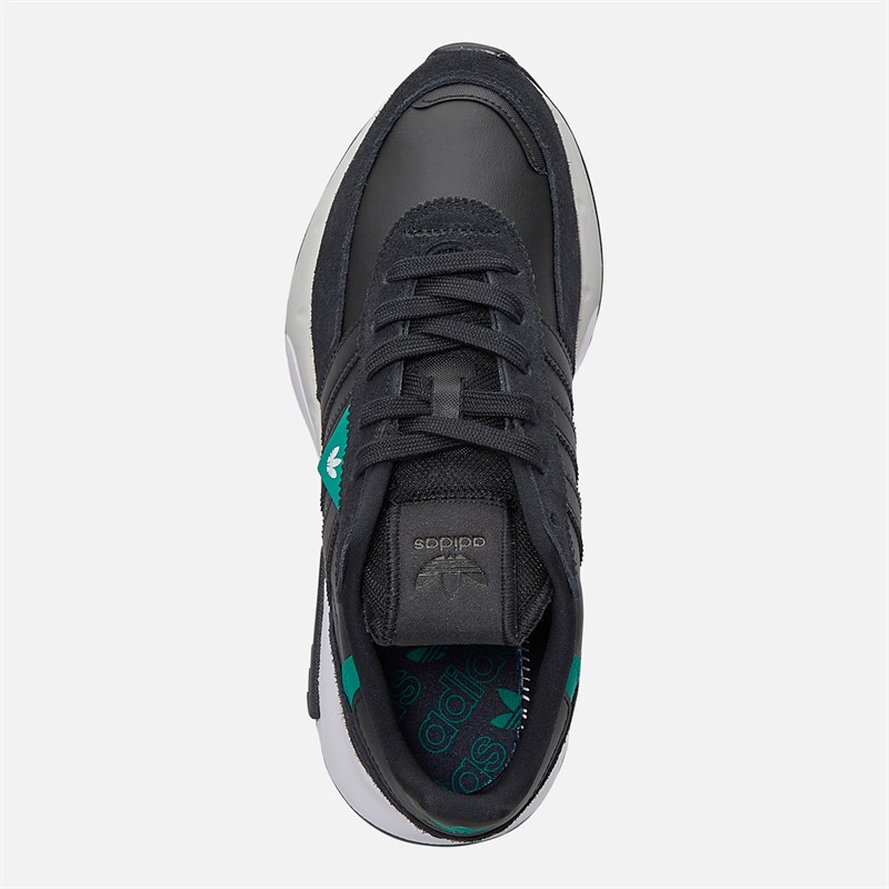 adidas Originals Junior Retropy F2 Trainers Black/Black/Equipment Green