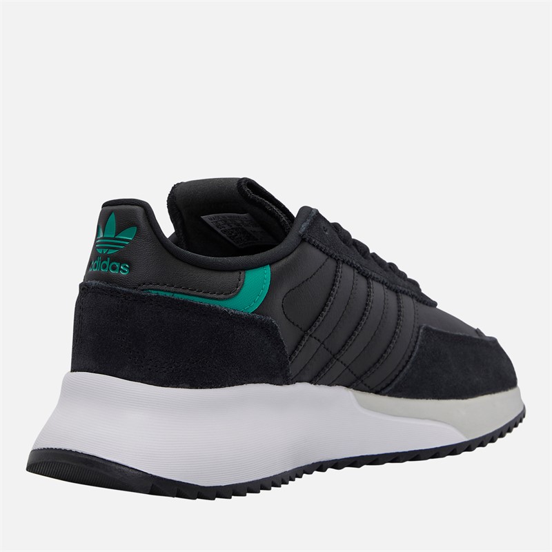 adidas Originals Junior Retropy F2 Trainers Black/Black/Equipment Green