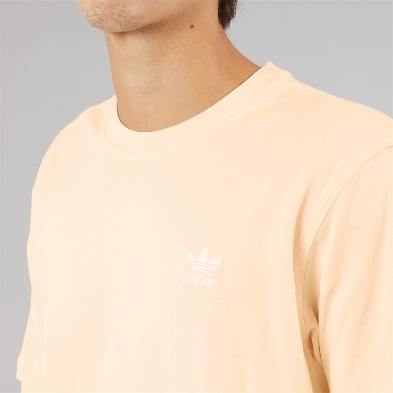 adidas Originals Mens Trefoil Essentials T-Shirt Wonder White/White