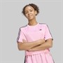 adidas Originals Junior Girls Jacquard Boxy Loose Fit T-Shirt Light Pink/Black