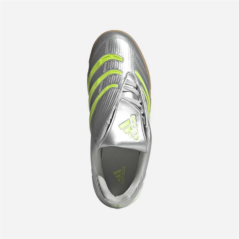 adidas Originals Womens Predator Sala Trainers Silver Metallic/Signal Green/Cloud White