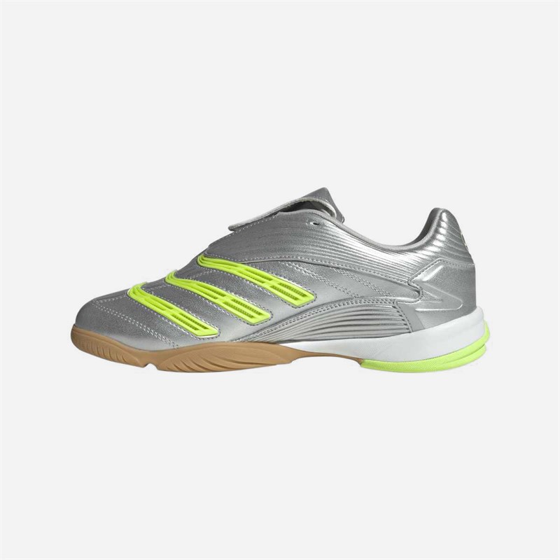 adidas Originals Womens Predator Sala Trainers Silver Metallic/Signal Green/Cloud White