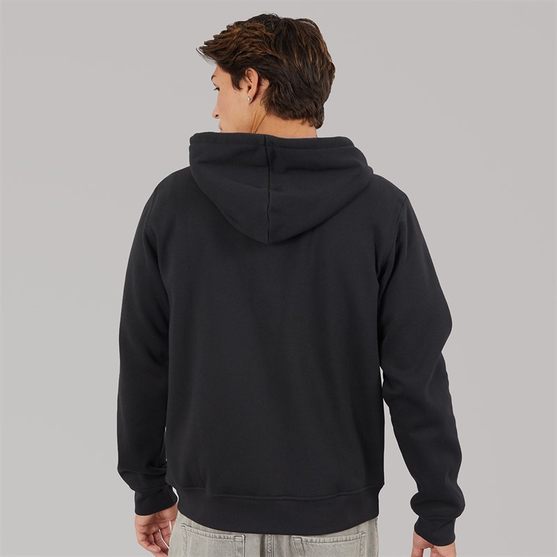 adidas Originals Mens Trefoil Logo Essentials Full Zip Hoodie Black
