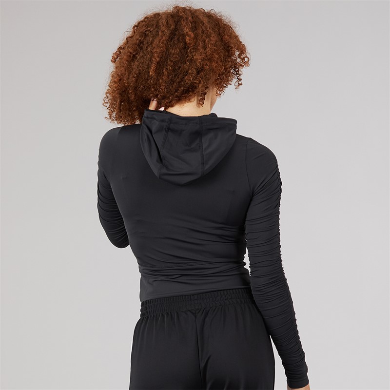 adidas Originals Womens Ruched Track Top Black