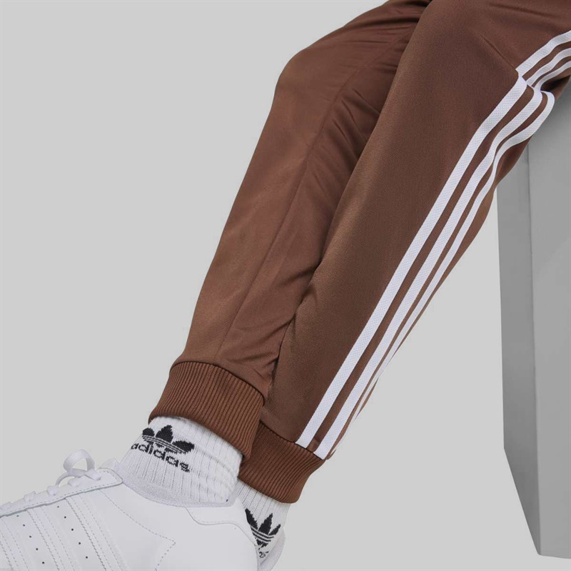 adidas Originals Junior Adicolor Trefoil Superstar Track Pants Preloved Brown