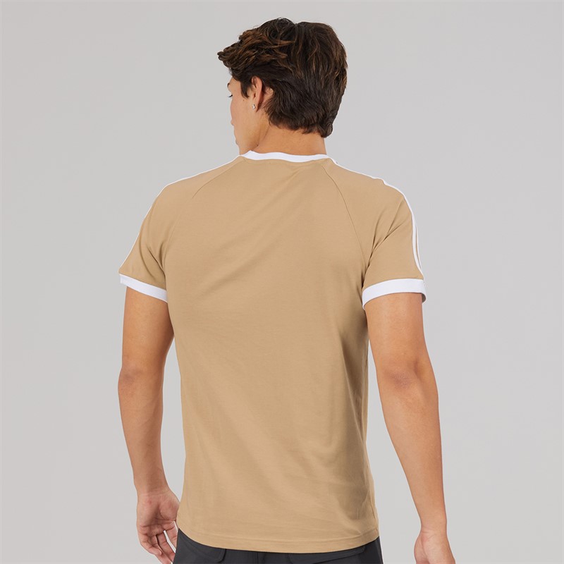 adidas Originals Mens Adicolor Classics 3-Stripes T-Shirt Magic Beige