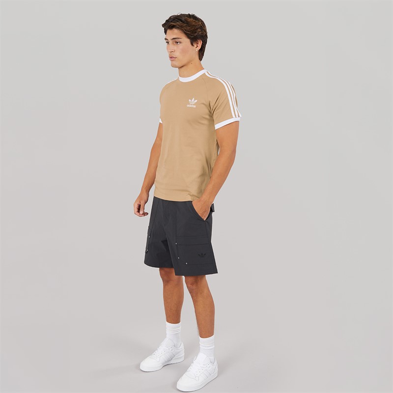adidas Originals Mens Adicolor Classics 3-Stripes T-Shirt Magic Beige