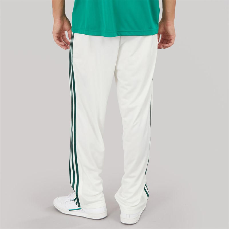 adidas Originals Mens Adicolor Trefoil Firebird Classics Track Pants Off White/Collegiate Green