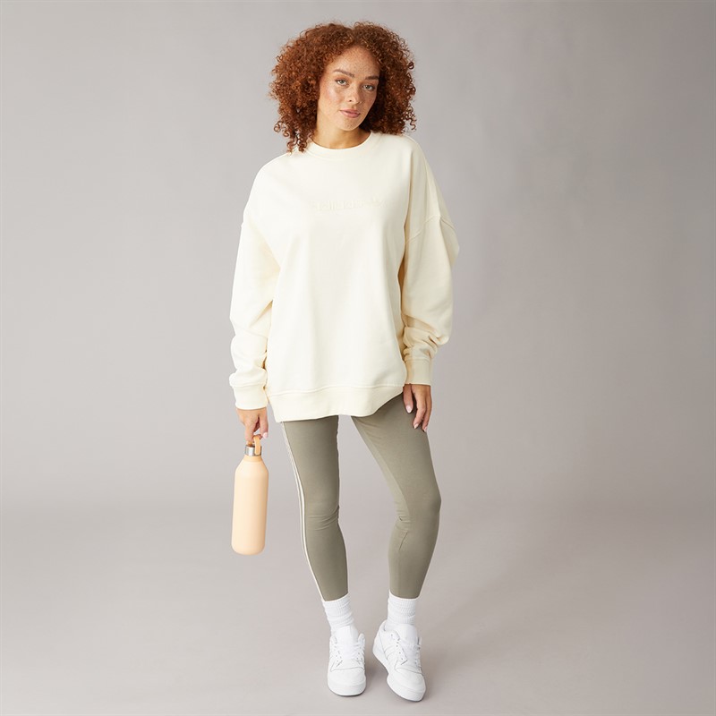 adidas Originals Womens Adicolor 3-Stripes Leggings Clay/Off White