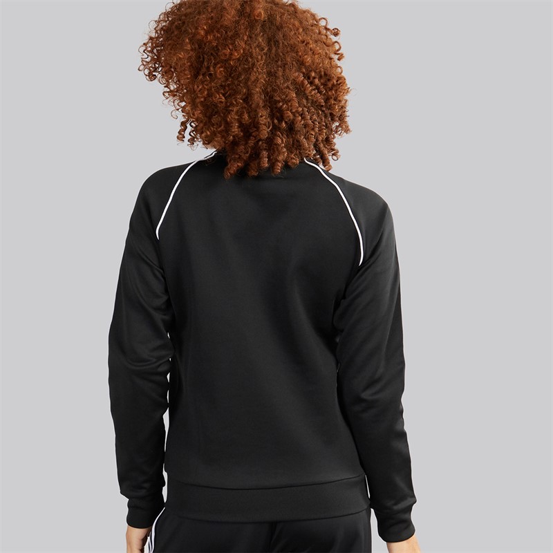 adidas Originals Damen Adicolor Classics Superstar durchgehender Reißverschluss Trainingsjacke Schwarz