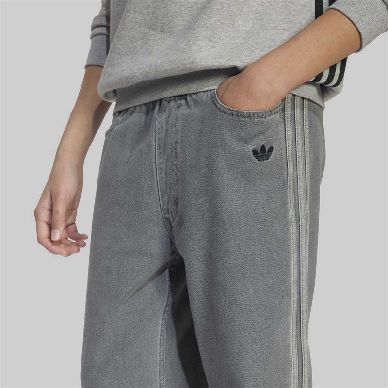adidas Originals Junior Trefoil Logo Denim Jeans Light Denium
