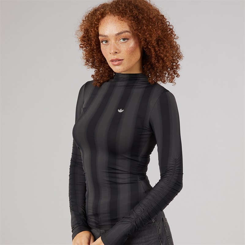 adidas Originals Womens Long Sleeve Top Black