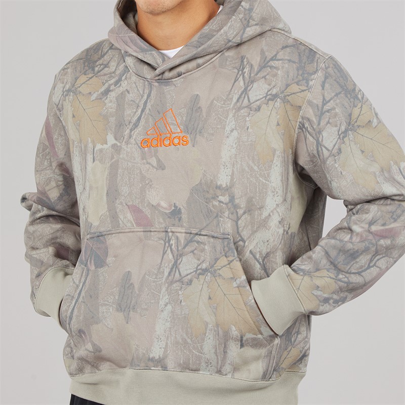 adidas Originals Mens Real Leaf Camo Hoodie Multi/Alumina