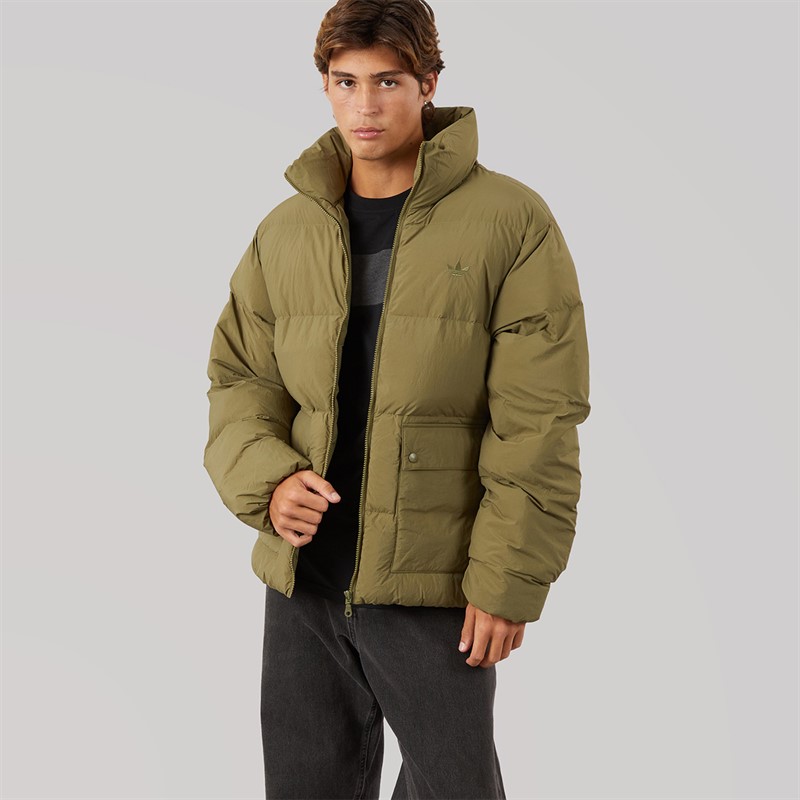 Buy adidas Originals Mens Synthetic Down Puffer Jacket Focus Olive